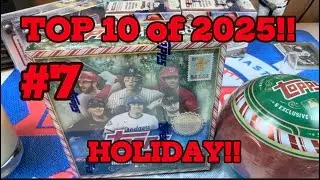 #7 ON THE TOP 10 RELEASES OF 2025!! 2025 TOPPS HOLIDAY BASEBALL!! AWESOME HITS IN THESE BOXES!!