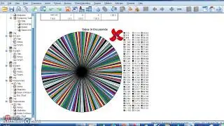 #SPSS v.23 : Lesson 113   الرسم البياني وتعديله  والفرق بين الأعمدة والمدرج التكراري