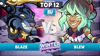 Blaze vs. Blew - Elimination Top 12 - EU - Brawlhalla Winter Championship 2023