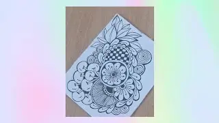 #zentanglepattern#zenart # stepbystep for beginners #zendoodleart#zentangle #zentangleart#doodleart