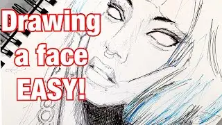 Drawing a face for beginners Step By Step