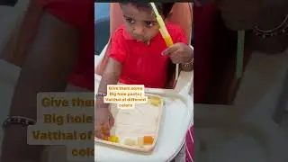 Threading beads montessori activity 🧵.