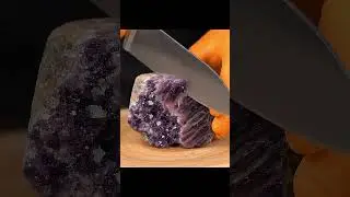 Cutting Open Sugilite: Stunning Purple Crystal Inside!
