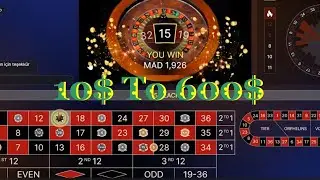 10$ to 600$ at AUTO ROULETTE, EVOLUTION GAMING, Ach Roulette