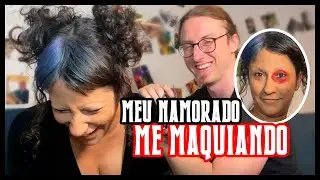 MEU NAMORADO ALEMÃO ME MAQUIANDO... caótico demais 👀 | PT-EN