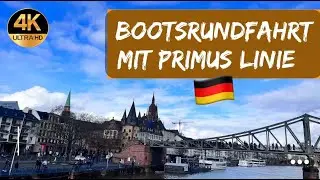 Frankfurt Main River Cruise Sightseeing 🛳️ Part-2 || Bootsrundfahrt mit Primus Linie 🛳️
