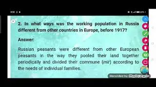 In what ways was the working population in Russia different from other country in Europe before 1917