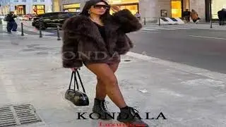 #KONDALA Casual Brown Thick Fur Jackets Women Long Sleeve V Neck Autumn Winter Faux Fur Coats Fashi