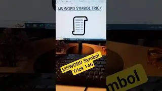 MSWORD Symbol Shortcut Keys Trick 146