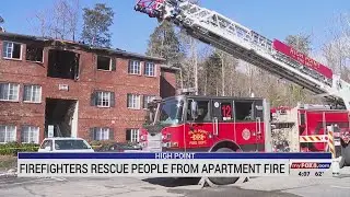 High Point firefighters rescue several people from apartment fire