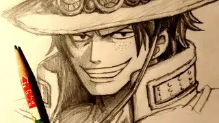 ASMR | Pencil Drawing 182 | Portgas.D.Ace (Request)