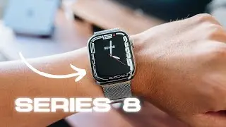 Распаковка Apple Watch Series 8 (нержавеющая сталь, серебристый)