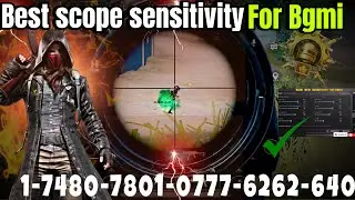 🔥 BEST scope sensitivity for BGMI ✅ || sensitivity for headshots ||