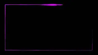 Animated Neon Frame - Purple Light || Overlay with Black Background Screen