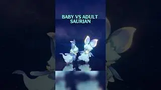 🐣 Baby vs. Adult Saurians in Natlan! Which Baby Saurian is the Cutest?✨