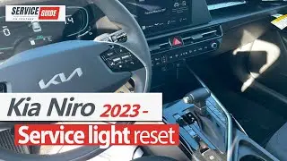 Kia Niro 2023 -2026 Service Interval Reset Service Light