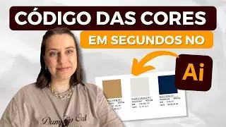 COMO  extrair o Código das CORES AUTOMATICAMENTE no illustrator - Adobe - Design Gráfico