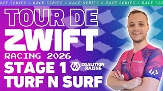 🚴Tour de Zwift Stage 1️⃣ - Turf N Surf
