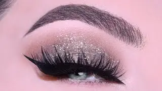 Brown Glitter Glam Smokey Eyes and Cat Eyeliner Makeup Tutorial | Melissa Samways