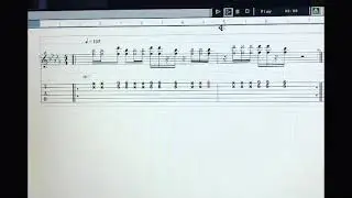Bad Guitar Riff - Guitar Riff from the album &ldquo;Bad&rdquo;, 1987. Michael Jackson Score Sheet Guitar Tab 🎸