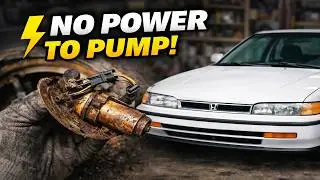Honda Fuel Pump Not Working Jumped Relay, Dropped Tank, Found THIS!
