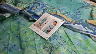 🤎MAHIBA🍂 EMBROIDERY LAWN THREE PIECE WITH PURE LAWN CHAMKI STRIPES DUPATTA DYED TROUSER 