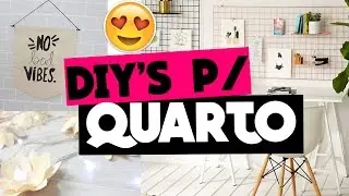 MUDE SEU QUARTO SEM GASTAR MUITO! 5 DECORAÇÕES FÁCEIS E LINDAS