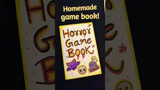 DIY Homemade Horror Game Book 😲🌈 best out of waste/easy craft ideas/paper craft #shorts #craft