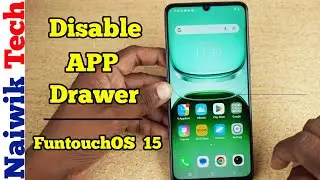 How to Disable App Drawer in iQOO Z10 Lite 5G | FuntouchOS 15