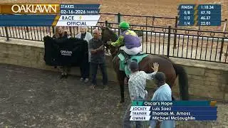 Oaklawn Park February 16, 2026 The 3rd Running of OZARK STAKES
