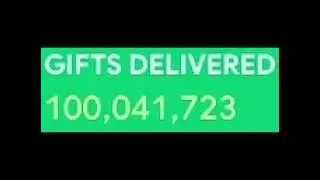 Santa delivered 100 million gifts