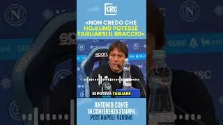 #Conte sul gol annullato ad #Hojlund: &laquo;Non penso che potesse tagliarsi il braccio&raquo; 🗣️