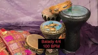 Backing Track Balady 4/4 Percussion Loop V1 100 BPM