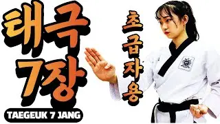 태극 7장 / 초보자는 이 영상만 보세요(앞 뒷모습 같이보세요) / Tae geuk 7 jang /Step-by-Step with Front & Back Side Views