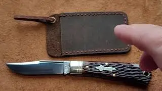 Gec #83 dark brewed jigged bone. lockback. stunning 😍