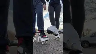 Automatic Walking Shoes Invisible Deformation Roller Skate 2 in 1