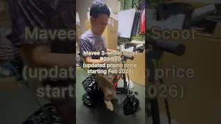 cheapest mobility scooter with reverse and smallest e-trike. Mavee 3-wheel Scoot 36v 8ah 500 ₱21999