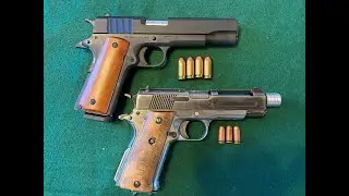 Часть 2. Браунинг 1911  и  ПС Волгарь сравнение. ( кучность , пробитие) Часть 2