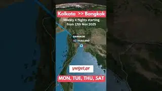 Kolkata to Bangkok, Thailand new flight by Thai Vietjet #travel #vacation #thailand #visafree