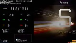 (Replay Edit) | Toy | antiPLUR - Speed of Link [299 792 458m/s] +HD FC 99.46% 624pp