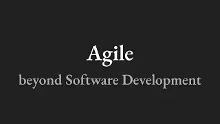 Agile beyond Software Development live presentation