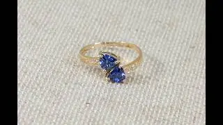 9ct Gold Blue Iolite Ring   #2861