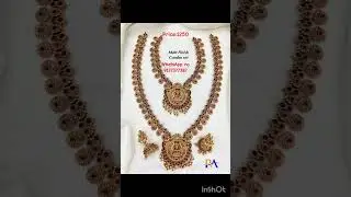 #Mattefinishing laxmidevi combo set#matte finish necklace#1 gram gold jewellery#shorts