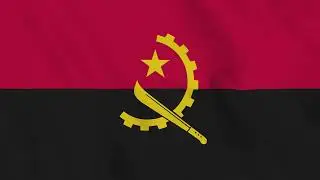 Angola Flag Waving 4K | Angolan National Flag Animation