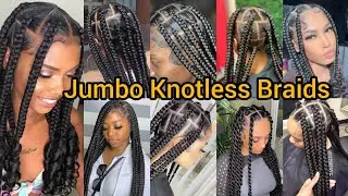 Super Hot Jumbo knotless box braids | Box Braid Hairstyles | Protective Hairstyles | Braided Hairs