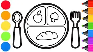How to draw food items 🌭🍅🍕 | step by step