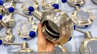 Stainless steel welded butterfly valve