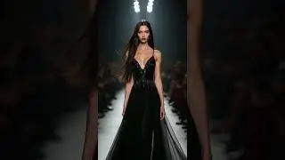 Beautiful Al model in Black FIERCE Dress #shorts #catwalk #ootd #stunningmodel #fashionmodel
