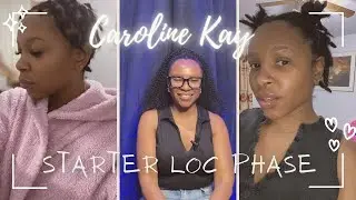 Things I did in my starter loc phase🌱 | Caroline Kay | two strand twist