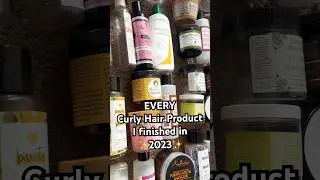 ALL the curly hair products I finished in 2023✨ #naturalhair #curlyhair #naturalhairproducts #curls